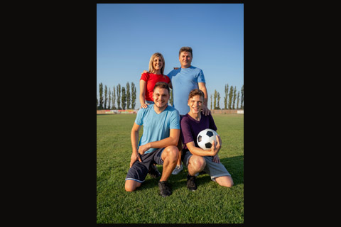 Portrait de famille en tirage lustré